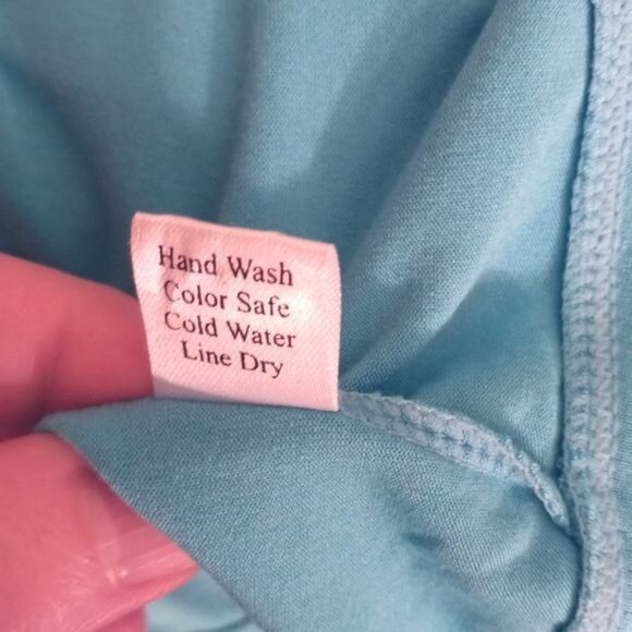 Bali Batiks Size S Cropped Cardigan Bolero Shrug Blue Open Front Top Long Sleeve - Picture 4 of 9